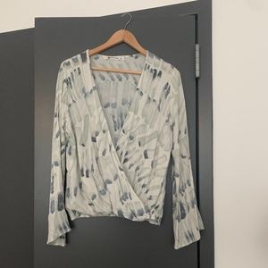 The Impeccable Pig Flare Sleeve Top, Size M